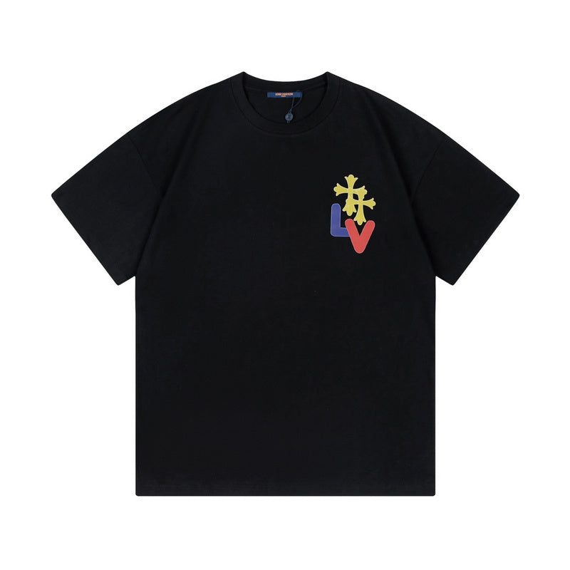 Front view of Louis Vuitton cotton t-shirt with relaxed-fit cut