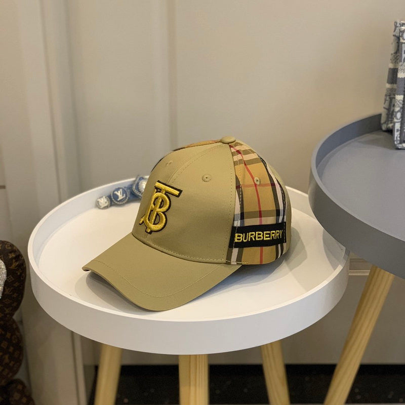 Side view of Burberry unisex cap