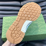 Gucci sneakers detailed view showing premium designer craftsmanship
