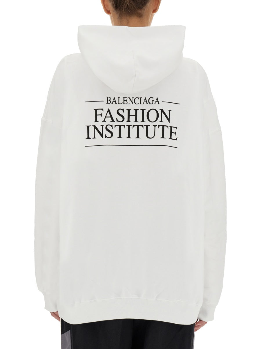 Balenciaga Hoodies- BALENCIAGA Large Fit Fashion Institute Sweatshirt Premium Designer Casual Hoodie