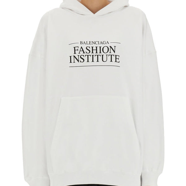 Balenciaga Hoodies- BALENCIAGA Large Fit Fashion Institute Sweatshirt Premium Designer Casual Hoodie