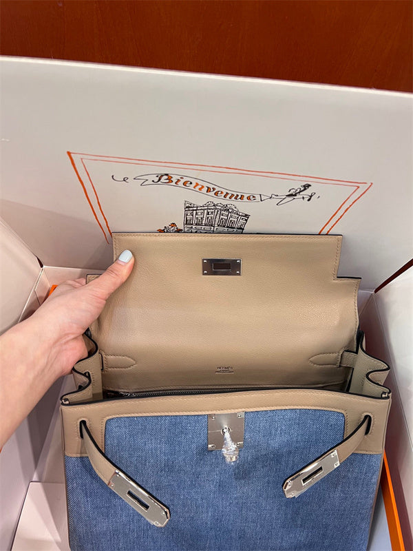  classic structured bag styled with outfit