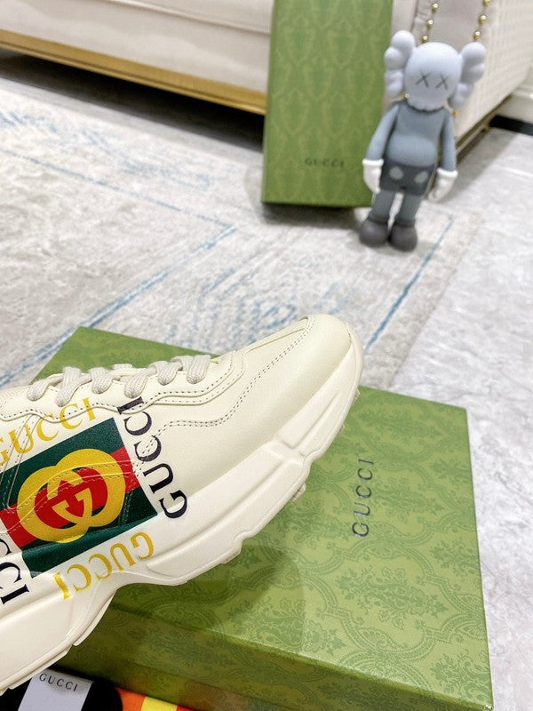 Gucci sneakers detailed view showing premium designer craftsmanship