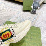 Gucci sneakers detailed view showing premium designer craftsmanship
