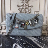 Understated Vegan Leather Handbag - Versatile Everyday Design | Women's Premium Handbag #829 - side angle view (image 2) of designer-inspired handbag