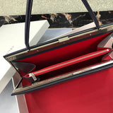 Side profile of statement refined women's handbag – women's premium purse