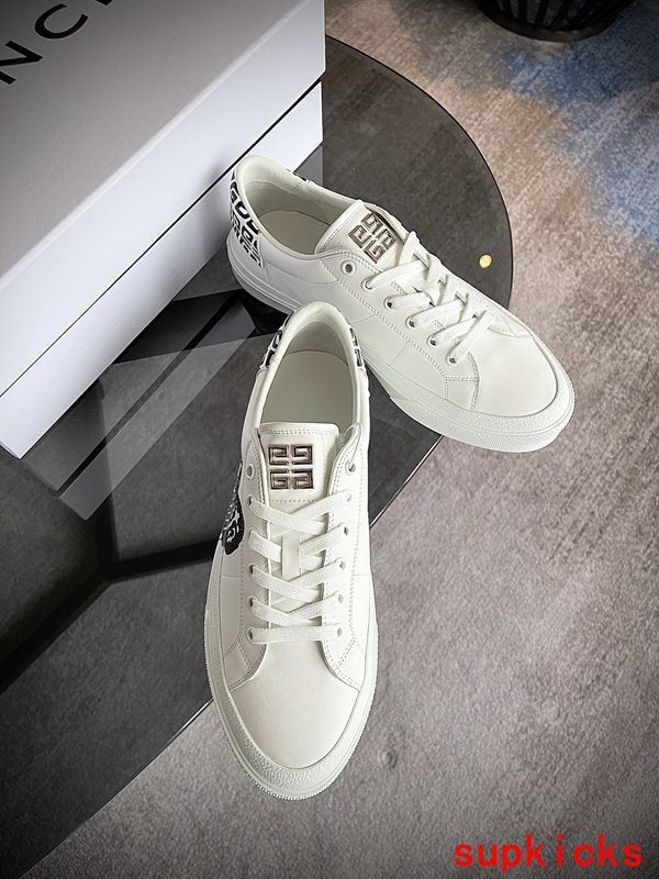 Givenchy Beige Platform Heels - Angled View