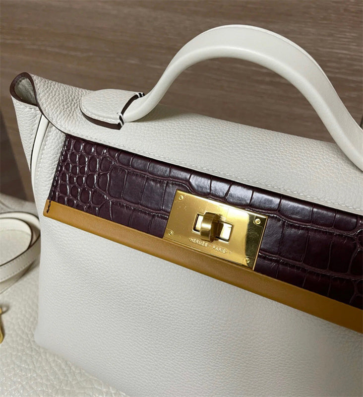 Modern bag shown from front angle