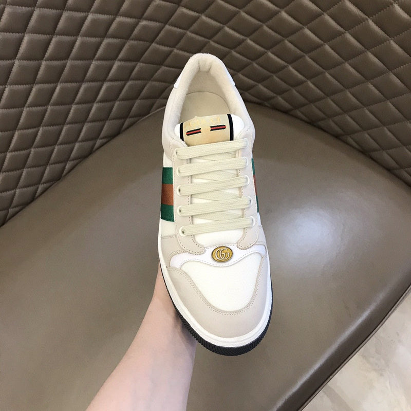 Gucci fresh white-and-black luxury sneakers view 4 minimalist modern build