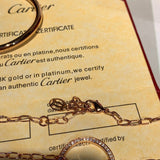 Close-up detail view of Cartier unisex jewelry piece