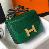 Close-up detail of polished bag design