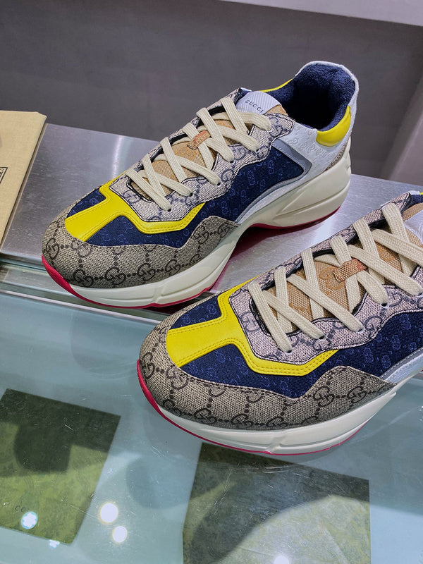 Gucci bold contrast luxury sneakers view 8 minimalist modern build