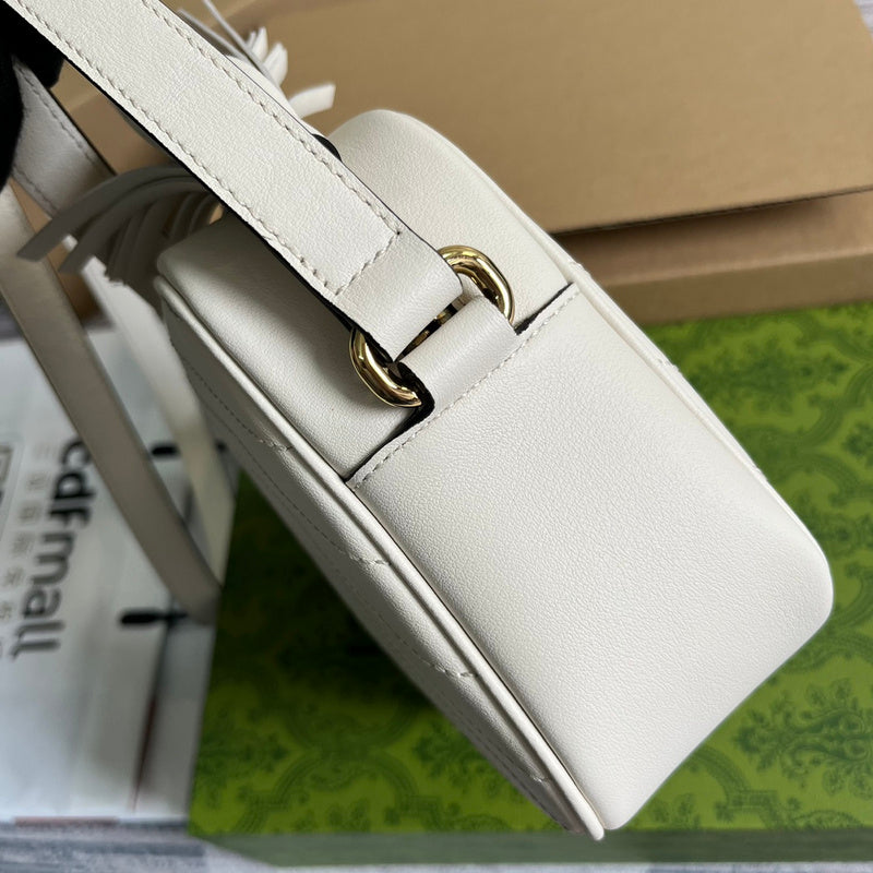 Top view of statement chic women's handbag – women's designer-style accessory