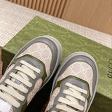Gucci two-tone luxury sneakers view 4 minimalist modern build