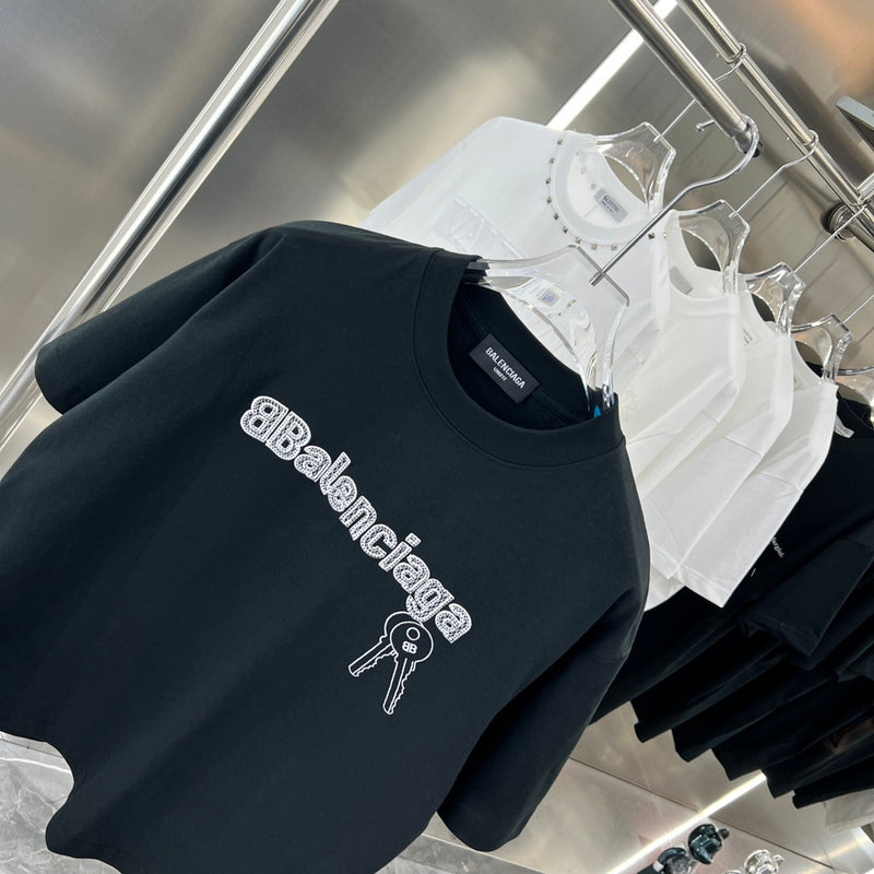 Balenciaga t-shirt close-up — premium authentic designer style