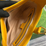 Interior view of elevated structured women's handbag – women's luxury handbag