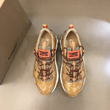 Burberry White High-Top Sneakers - Back View