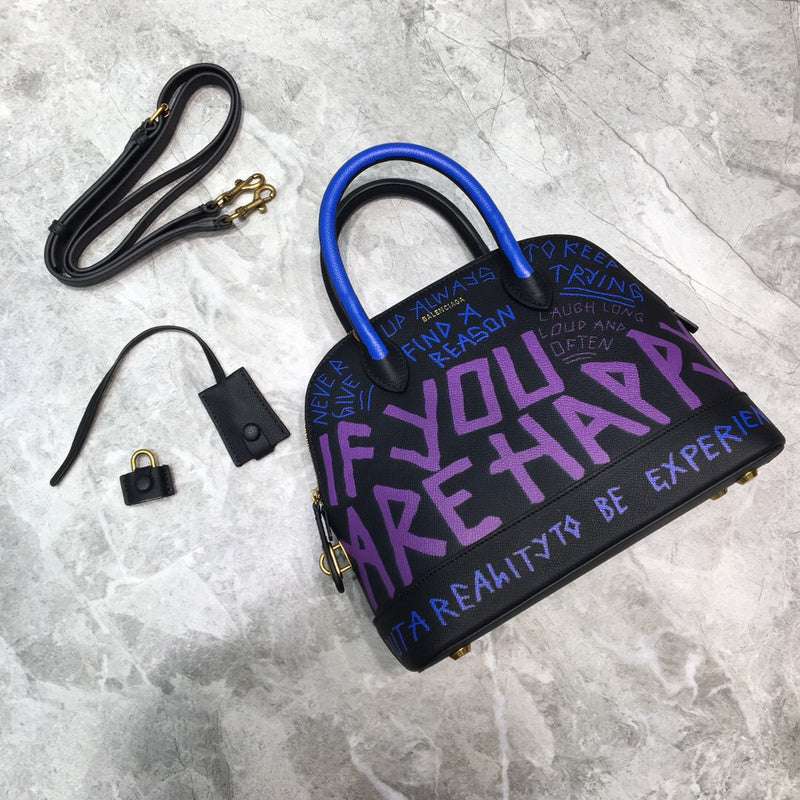 Contemporary Faux Leather Handbag - Premium Craftsmanship Detailing | Women's Premium Handbag #880 - side angle view (image 2) of designer-inspired handbag