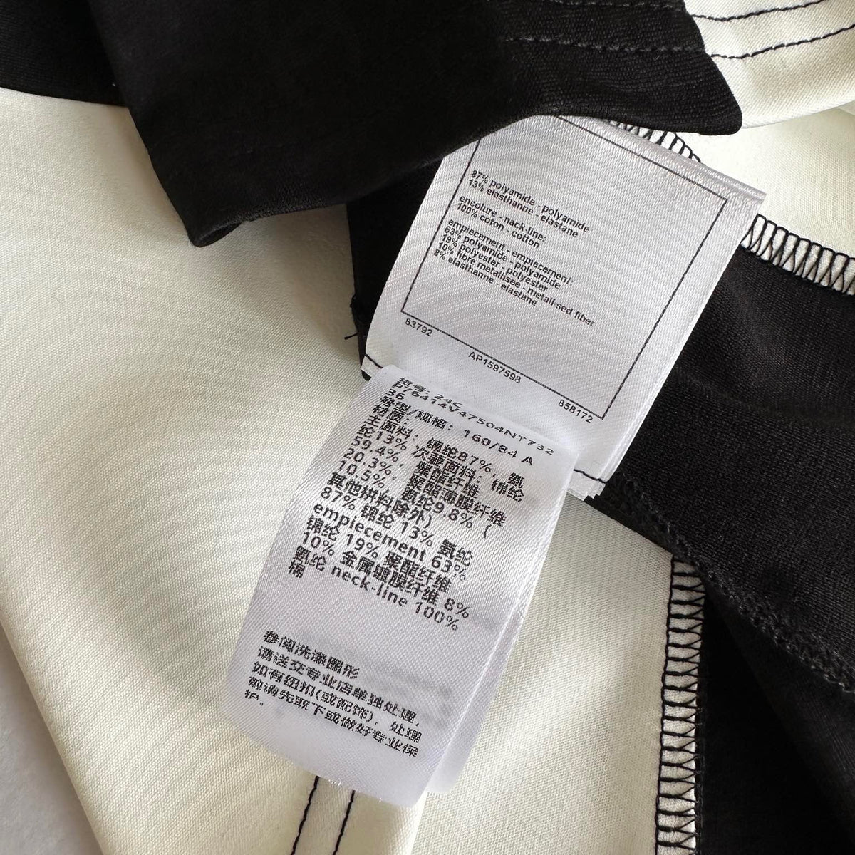 Chanel T-Shirt detail shot – authentic designer craftsmanship