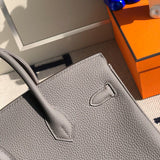 Close-up detail of polished bag design