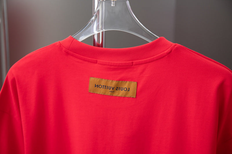 Back view of Louis Vuitton cotton t-shirt with relaxed-fit cut