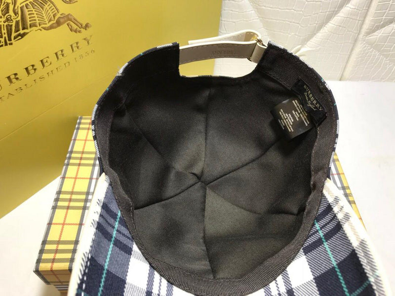 Angled view of Burberry unisex cap