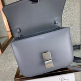 Handle and strap detail of sleek structured women's handbag – women's premium purse