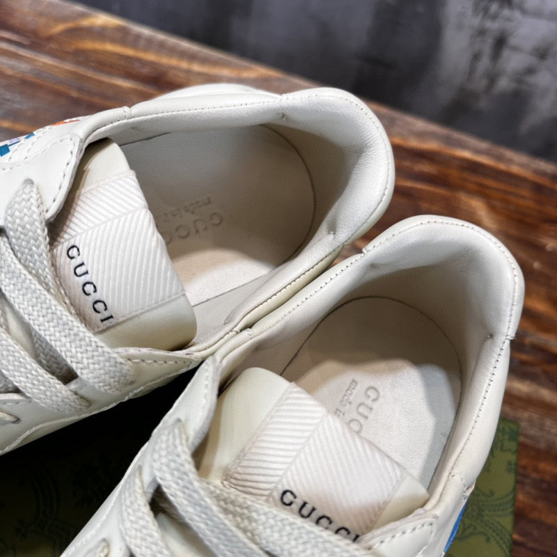Gucci bold contrast luxury sneakers view 4 signature lace-up style