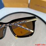 Side view of Louis Vuitton unisex sunglasses
