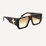 Close-up detail view of Louis Vuitton unisex sunglasses