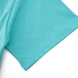 Side profile of Rhude luxury clothing with logo-detail design
