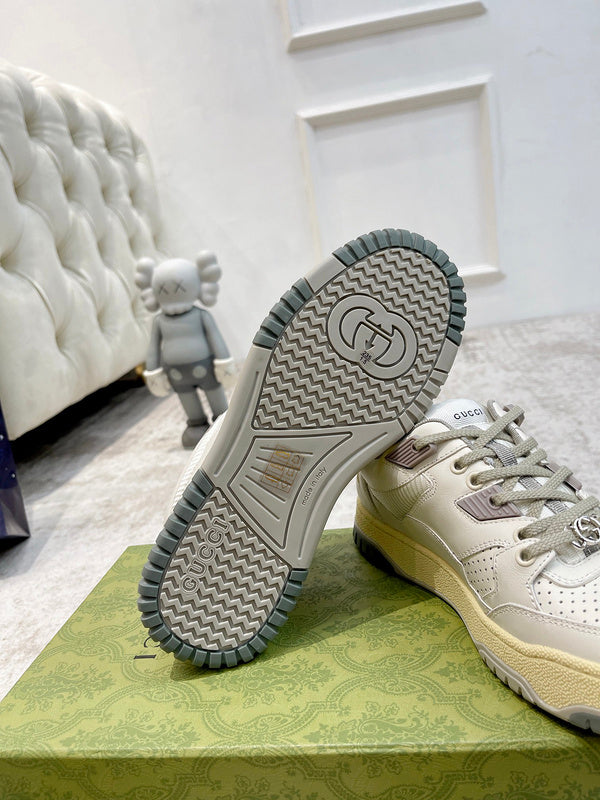 Gucci sneakers detailed view showing premium designer craftsmanship