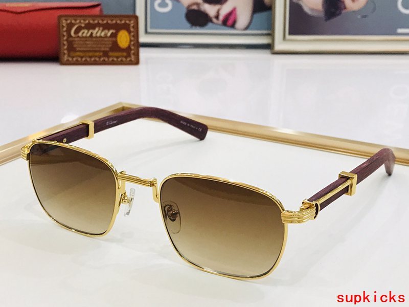 Angled view of Cartier unisex sunglasses