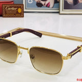 Angled view of Cartier unisex sunglasses