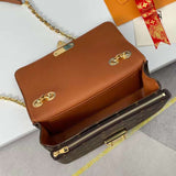 Back view of sleek signature women's handbag – women's luxury accessory
