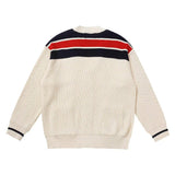 Side profile of Gucci luxury clothing with logo-detail design