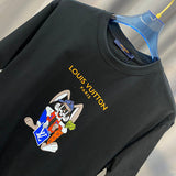 Full styled look of Louis Vuitton cotton t-shirt with tailored silhouette