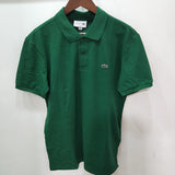 Full styled look of Lacoste luxury clothing with monogram-inspired silhouette
