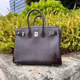 Close-up detail of considered bag design