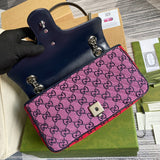 Front view of structured refined women's handbag – women's statement bag