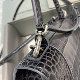 Structured Premium PU Leather Handbag - Signature Hardware Accents | Women's Designer-Inspired Purse #576 - styled full view (image 7) of designer-inspired handbag