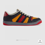 Gucci Designer sneakers in crisp white heritage-inspired look front view