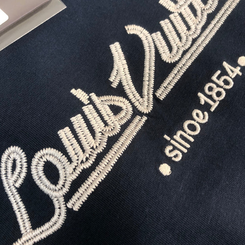 Front view of Louis Vuitton cotton t-shirt with runway-inspired design