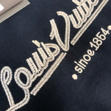 Front view of Louis Vuitton cotton t-shirt with runway-inspired design
