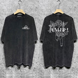 Amiri luxury t-shirt detail shot