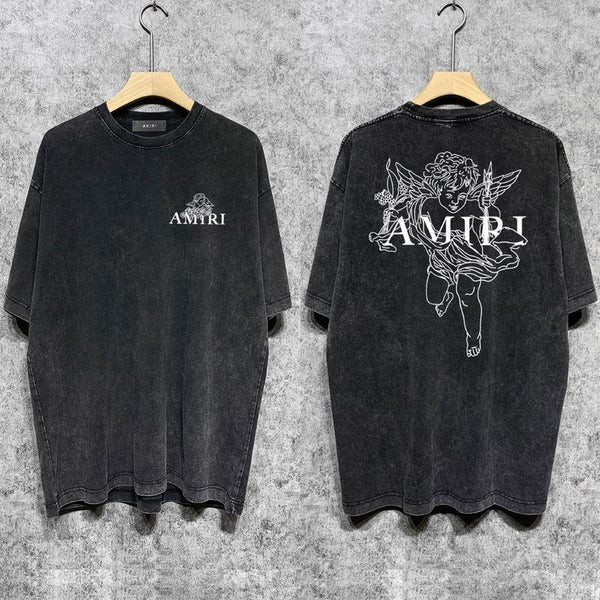 Amiri luxury t-shirt detail shot