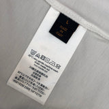 Flat lay presentation of Louis Vuitton cotton t-shirt with logo-detail design