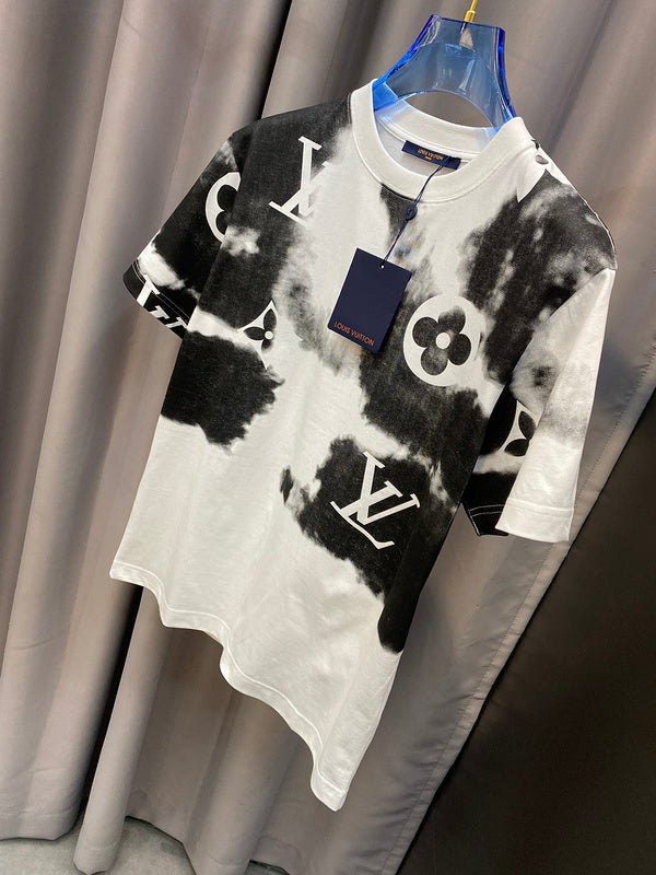 Side profile of Louis Vuitton cotton t-shirt with signature branding