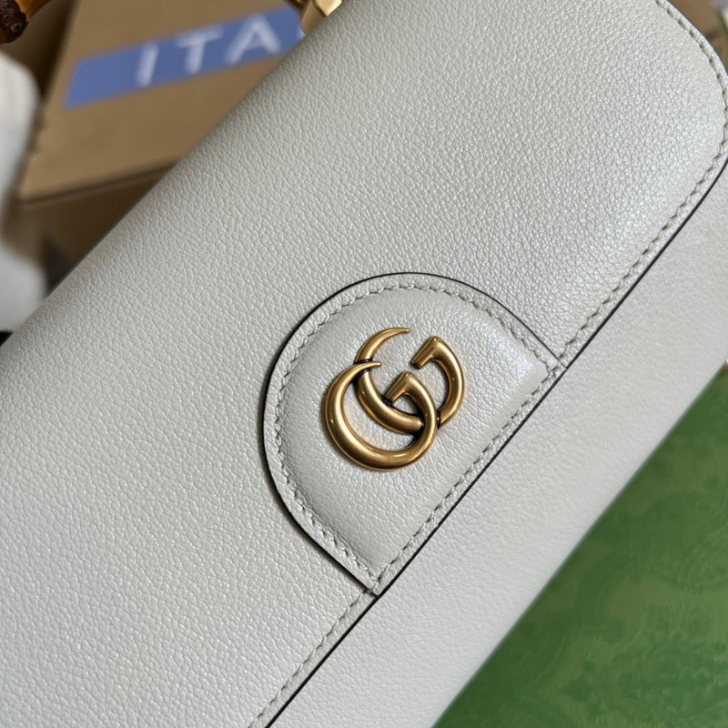 Top view of premium signature women's handbag – women's designer-style accessory
