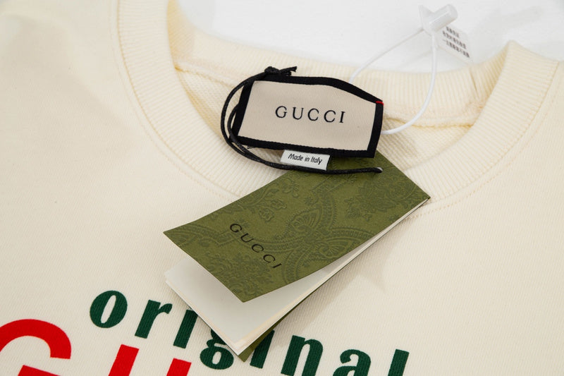 Full styled look of Gucci luxury clothing with contemporary cut